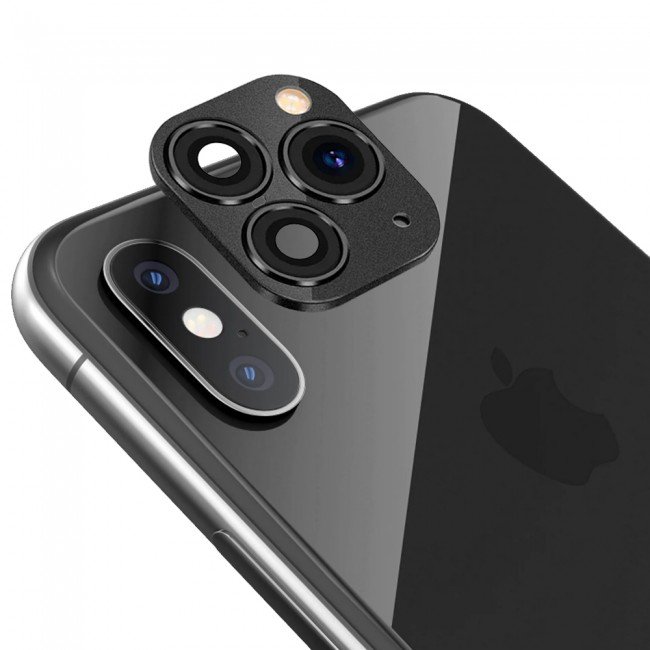 MARGOUN iPhone X XS Duplicate Camera Lens Camera Upgrade Protective Lens Change iPhone X XS to 11 Pro 11 Pro Max Black