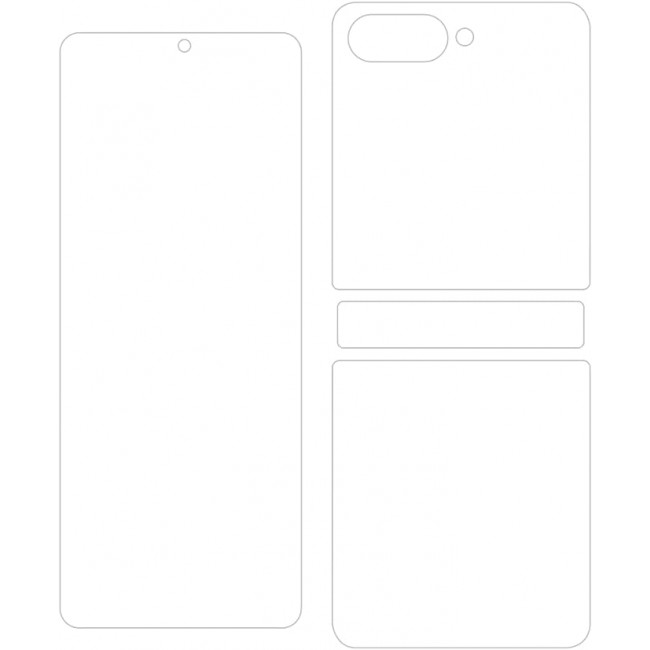 MARGOUN For Samsung Galaxy Z Flip 5 Screen Protector Full Coverage Premium Hydrogel Film Flexible film Easy Installation Frame Case-Friendly Bubble Free