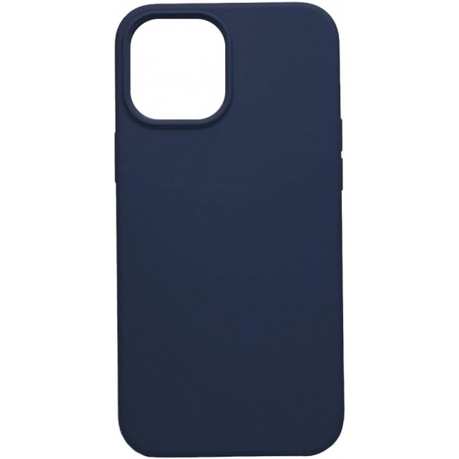 K-Doo iCoat Liquid Silicon Case for iPhone 12 Pro Max Anti-Shock Mobile Cover Original Gel Back Case (iPhone 12 Pro Max, Dark Blue)