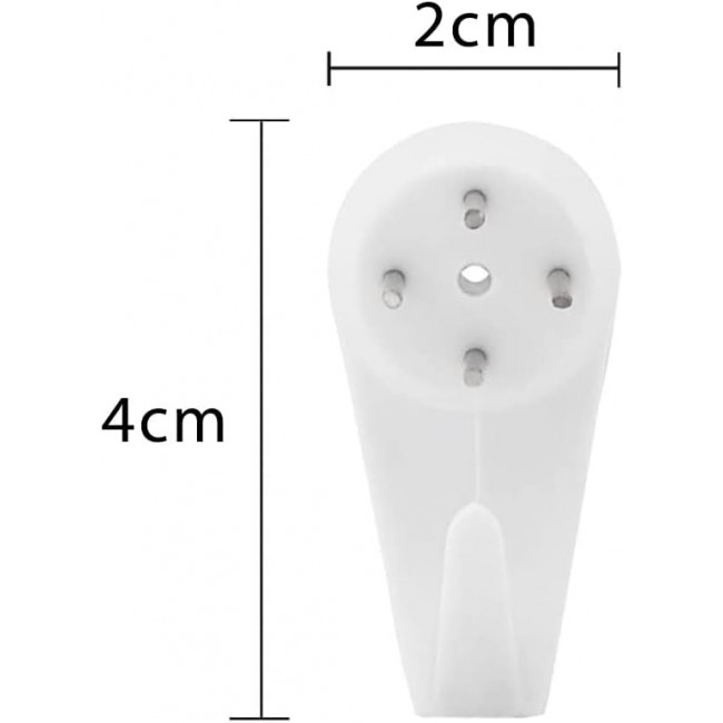 MARGOUN Plastic Hardwall Hanger Hooks Concrete Hanging Hooks Invisible Nail Wall Hooks Wall Mount Non-Mark Hooks (Large, 12)