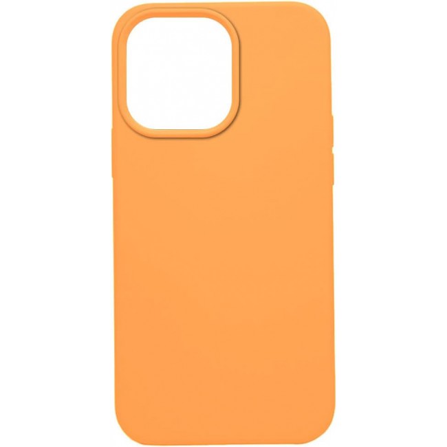 K-Doo iCoat Liquid Silicon Case for iPhone 13 Pro Anti-Shock Mobile Cover Original Gel Back Case (iPhone 13 Pro, Orange)