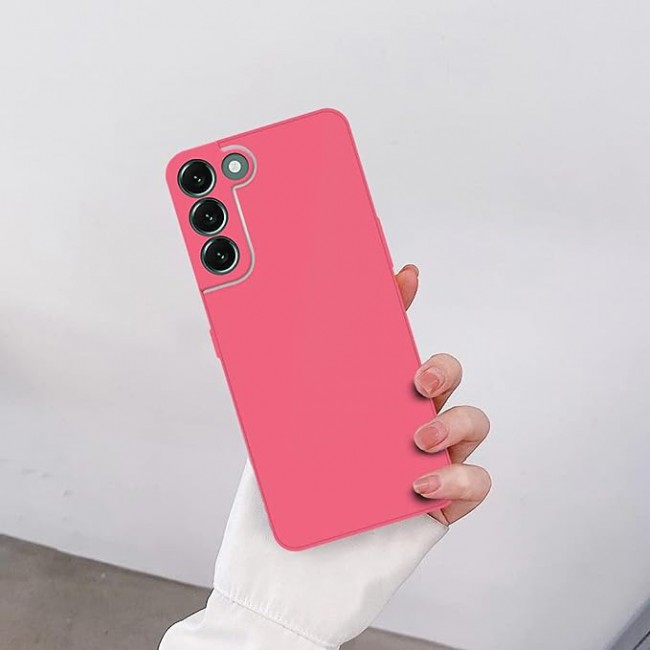 MARGOUN for Samsung Galaxy S22 plus Case Cover Electroplated Hard Glossy Case with Camera Protection (samsung galaxy s22 plus, Pink)