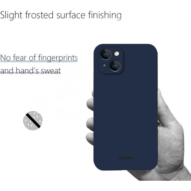 MARGOUN K-ZDOO for iPhone 14 Plus Air Skin Case All Around Full Protection Ultra Slim 0.3mm Thickness 4g Feather Weight (iphone 14 plus, blue)