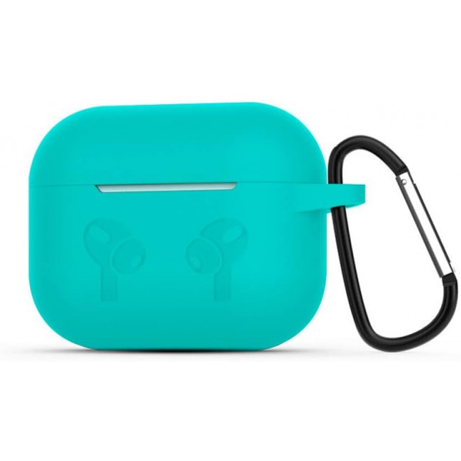 CATANES for Airpods 3 Case Cover Silicone with Clip, Airpods 3 Case 2021 3rd Generation (aqua)