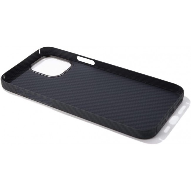 K-Doo for iPhone 13 Pro Case 3D Skin Texture Kevlar Fiber Bulletproof Vest Cover Protective Carbon Fiber Pattern Ultra Slim (iPhone 13 pro, Black)