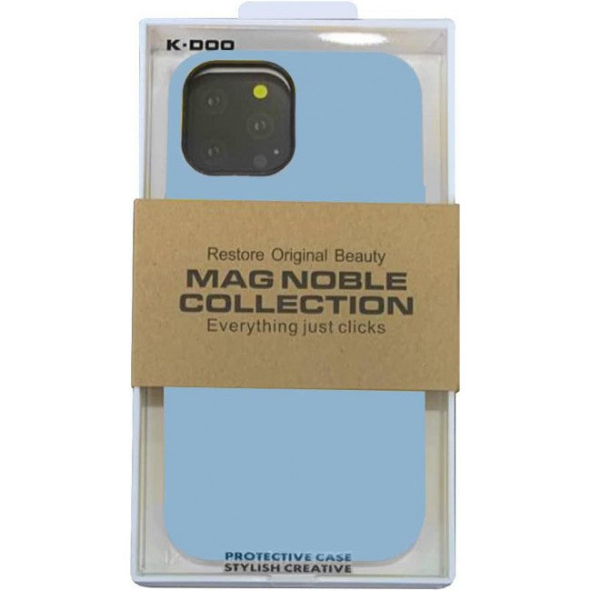K-Doo Case for iPhone 13 Pro Mag Noble Collection Premium PC+PU Leather Case with Magsafe Official Design Phone Cover (iphone 13 pro, Light Blue)