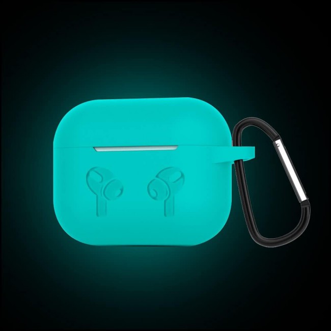 CATANES for Airpods 3 Case Cover Silicone with Clip, Airpods 3 Case 2021 3rd Generation (aqua)