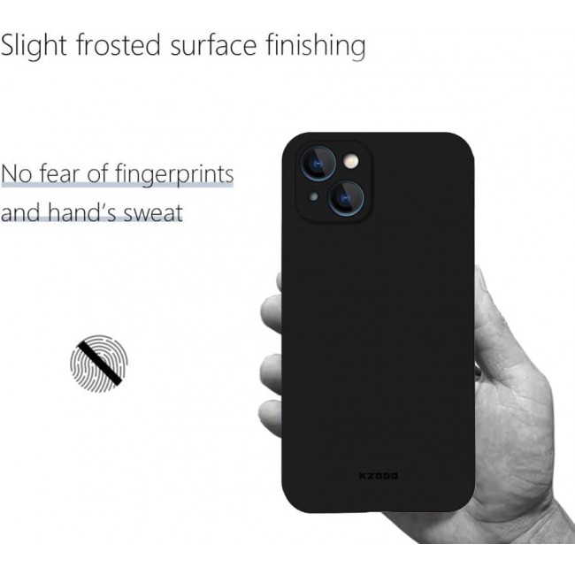 MARGOUN K-ZDOO for iPhone 14 Plus Air Skin Case All Around Full Protection Ultra Slim 0.3mm Thickness 4g Feather Weight (iphone 14 plus, black)