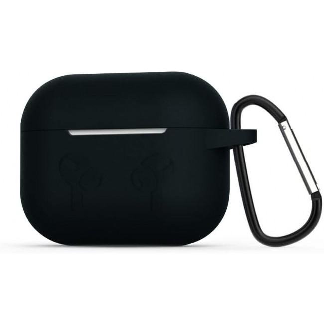 CATANES for Airpods 3 Case Cover Silicone with Clip, Airpods 3 Case 2021 3rd Generation (black)
