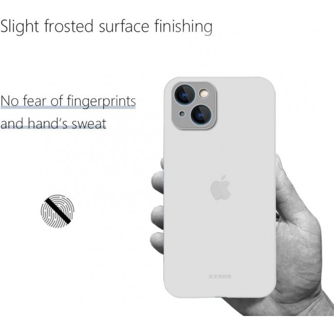 MARGOUN K-ZDOO for iPhone 14 Plus Air Skin Case All Around Full Protection Ultra Slim 0.3mm Thickness 4g Feather Weight (iphone 14 plus, clear)