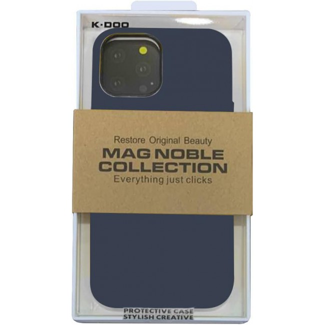 K-Doo Case for iPhone 13 Pro Mag Noble Collection Premium PC+PU Leather Case with Magsafe Official Design Phone Cover (iphone 13 pro, dark blue)
