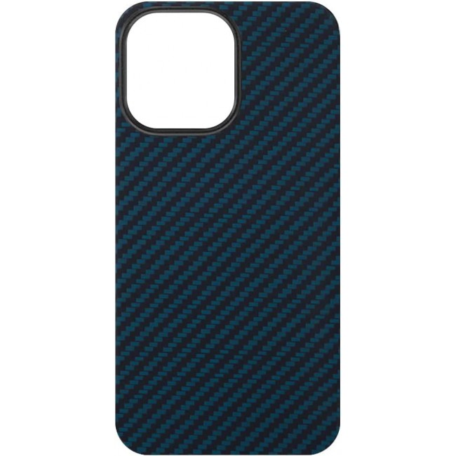 K-Doo for iPhone 13 Pro Case 3D Skin Texture Kevlar Fiber Bulletproof Vest Cover Protective Carbon Fiber Pattern Ultra Slim (iPhone 13 pro, Blue)