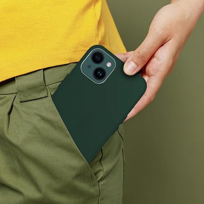 MARGOUN for iPhone 14 Plus Case Cover Electroplated Hard Glossy Case with Camera Protection (iPhone 14 Plus, Green)