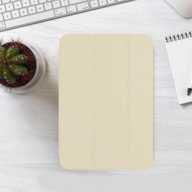 MARGOUN Compatible with iPad Pro 12.9 inch 2020/2021 Trifold Cover 4th/5th Generation, Lightweight Smart Protective Cover with Auto Sleep Wake Stand - Champagne Gold