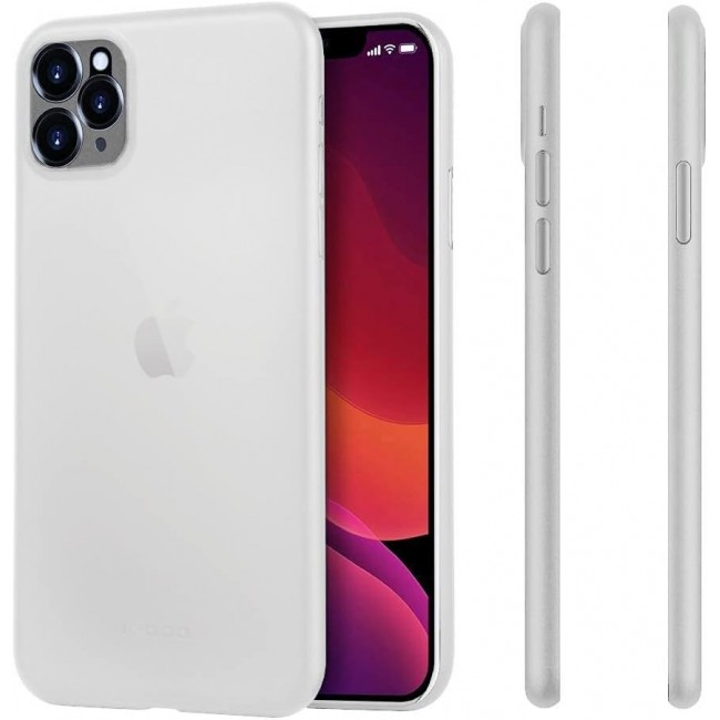K-DOO for iPhone 11 Pro Max Air Skin Case All Around Full Protection Ultra Slim 0.3mm Thickness 4g Feather Weight (iPhone 11 Pro Max, Transparent)