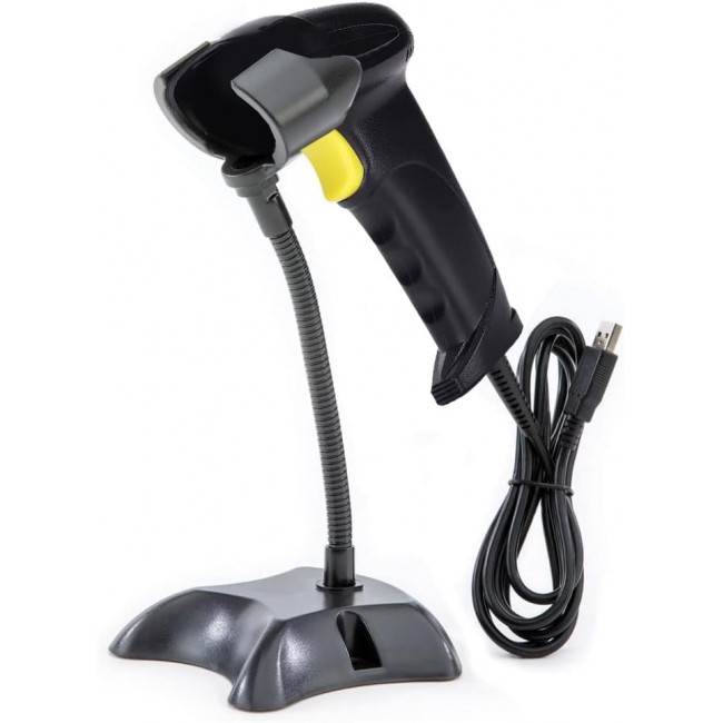 MARGOUN Wired Laser Barcode Scanner 1D Wired Cable Barcode Reader (X-9102AT)