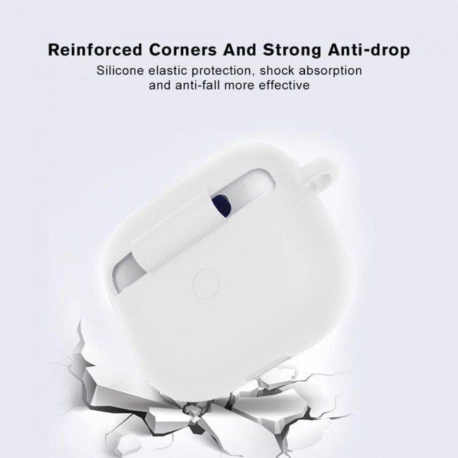CATANES 4 Pack for Airpods 3 Case Cover Silicone with Clip, Airpods 3 Case 2021 3rd Generation (Black/Blue/White/Matte)