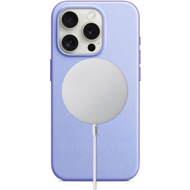 MARGOUN For iPhone 15 Pro Finewoven Case Compatible with MagSafe Shockproof Protective Slim Cover (Wisteria)