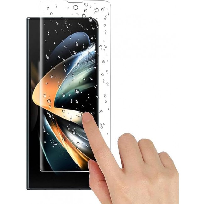 MARGOUN For Samsung Galaxy Z Fold 5 Screen Protector Full Coverage Premium Tempered Glass film Flexible film Easy Installation Frame Case-Friendly Bubble Free