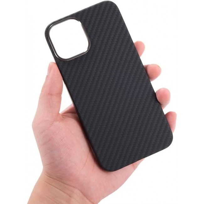 K-Doo for iPhone 13 Pro Case 3D Skin Texture Kevlar Fiber Bulletproof Vest Cover Protective Carbon Fiber Pattern Ultra Slim (iPhone 13 pro, Black)