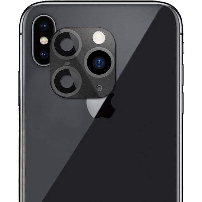 MARGOUN For iPhone X XS Camera Lens Camera Upgrade Protective Lens Change iPhone X XS to 11 Pro 11 Pro Max (Black, 1)