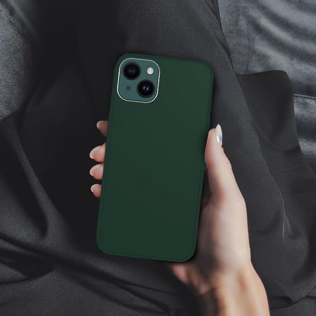 MARGOUN for iPhone 14 Plus Case Cover Electroplated Hard Glossy Case with Camera Protection (iPhone 14 Plus, Green)