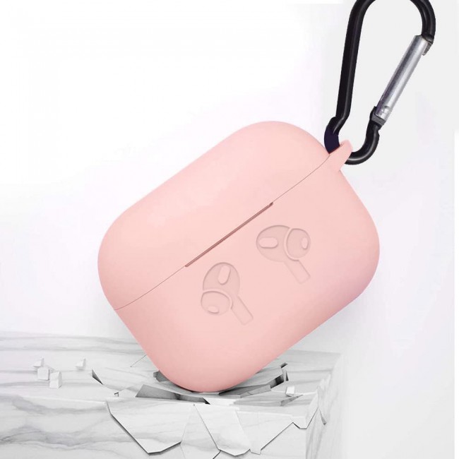 CATANES for Airpods 3 Case Cover Silicone with Clip, Airpods 3 Case 2021 3rd Generation (Sand Pink)
