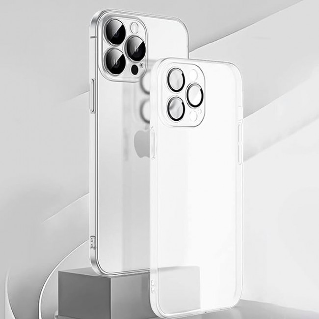 MARGOUN For iPhone 14 Pro Case Frosted Translucent Ultra Slim Cover Anti-Slip Camera Lens Protection (14 pro clear)