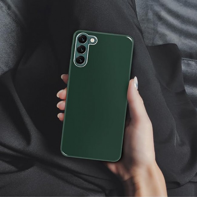 MARGOUN for Samsung Galaxy S23 Case Cover Electroplated Hard Glossy Case with Camera Protection (Samsung Galaxy S23, Green)