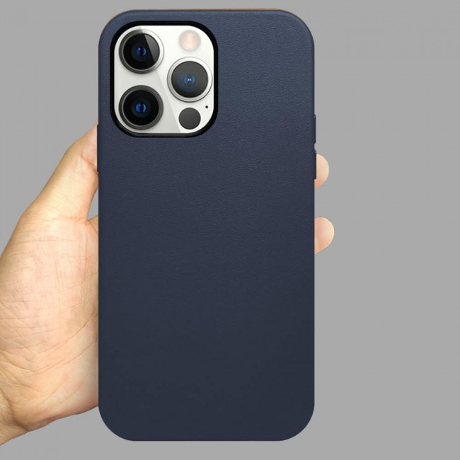 K-Doo Case for iPhone 13 Pro Mag Noble Collection Premium PC+PU Leather Case with Magsafe Official Design Phone Cover (iphone 13 pro, dark blue)