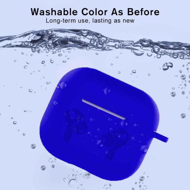 CATANES for Airpods 3 Case Cover Silicone with Clip, Airpods 3 Case 2021 3rd Generation (Blue)