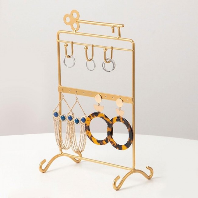 MARGOUN For Jewelry Holder Display Earring Bracelet Holder Jewelery Tower Rack For Women Girl (2 Pack gold)