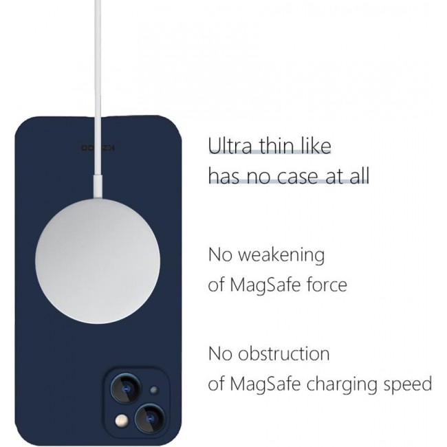 MARGOUN K-ZDOO for iPhone 14 Plus Air Skin Case All Around Full Protection Ultra Slim 0.3mm Thickness 4g Feather Weight (iphone 14 plus, blue)