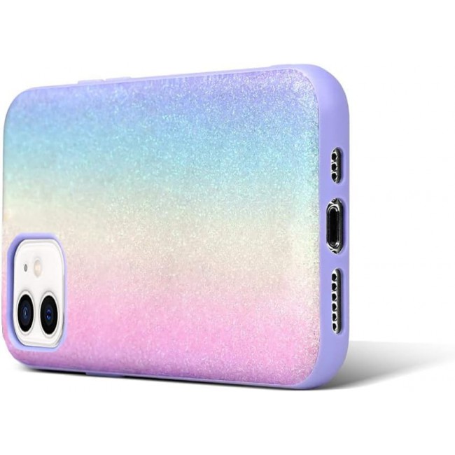 MARGOUN for iPhone 12 Case Glitter Shiny Case Girls Women Luxurious Leather Cover (iPhone 12, Multicolor)