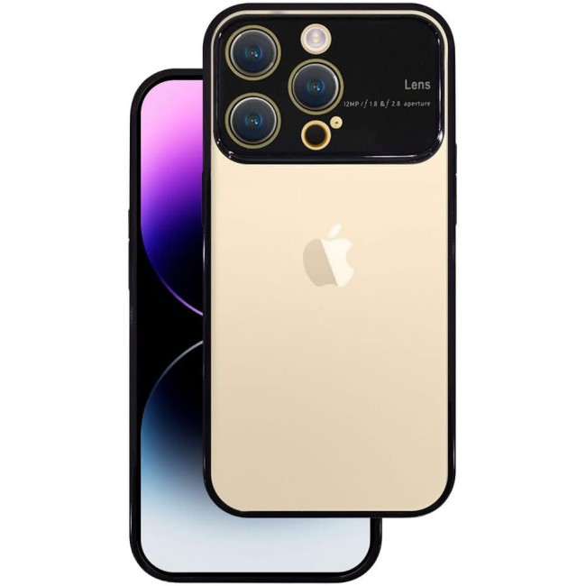 MARGOUN For iPhone 14 Pro Case Cover Luxury Mirror Effect Hard Case (iPhone 14 Pro, Black Border)