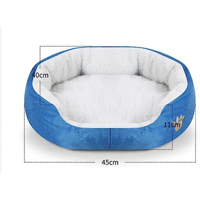 MARGOUN Pet Dog Bed Sleeping Nest Kennel for Cat Puppy Size:40x45cm (Blue)