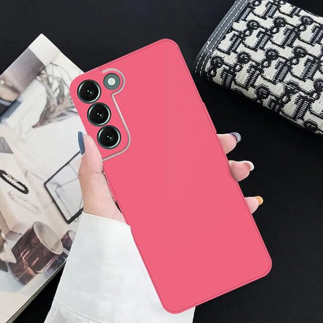 MARGOUN for Samsung Galaxy s22 Case Cover Electroplated Hard Glossy Case with Camera Protection (samsung galaxy s22, Pink)