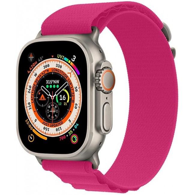 MARGOUN For Apple Watch Band 41mm 40mm 38mm Alpine Nylon Woven Sport Strap With Microfiber Cleaning Cloth Compatible For iWatch Series 8/7/SE/6/5/4/3/2/1 - A16