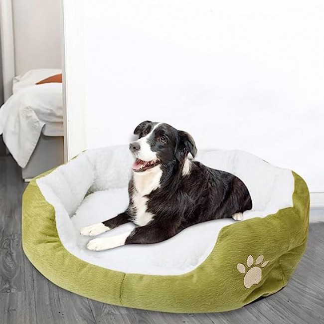 MARGOUN Pet Dog Bed Sleeping Nest Kennel for Cat Puppy Size:40x45cm (green)