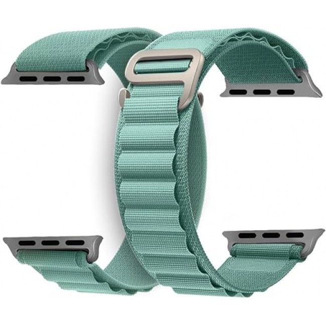 MARGOUN 2 Pack For Apple Watch Band 41mm 40mm 38mm Nylon Band, Solo Loop Rugged Strap with G‑Hook for iWatch Series 8 7 6 5 4 3 2 1 SE - B06