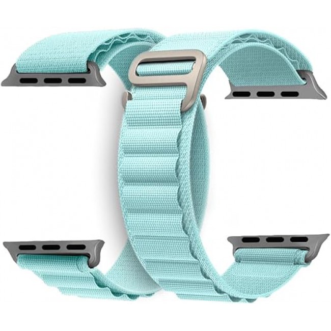 MARGOUN 2 Pack For Apple Watch Band 41mm 40mm 38mm Nylon Band, Solo Loop Rugged Strap with G‑Hook for iWatch Series 8 7 6 5 4 3 2 1 SE - B05