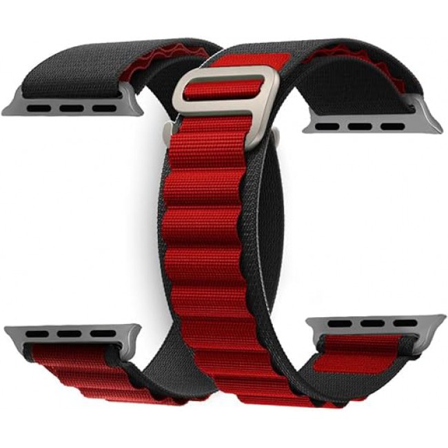 MARGOUN 3 Pack For Apple Watch Band 41mm 40mm 38mm Nylon Band, Solo Loop Rugged Strap with G‑Hook for iWatch Series 8 7 6 5 4 3 2 1 SE - C03