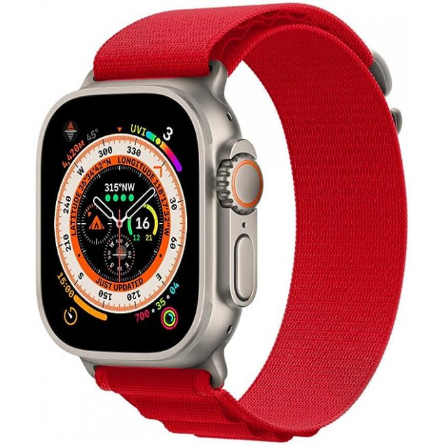 MARGOUN For Apple Watch Band 41mm 40mm 38mm Alpine Nylon Woven Sport Strap With Microfiber Cleaning Cloth Compatible For iWatch Series 8/7/SE/6/5/4/3/2/1 - A03