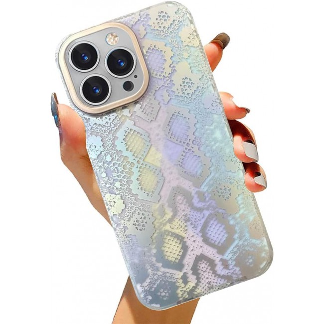 Joway For iPhone 14 Pro Case 3D Print Shockproof Back Cover (14 pro Purple/Multicolor)