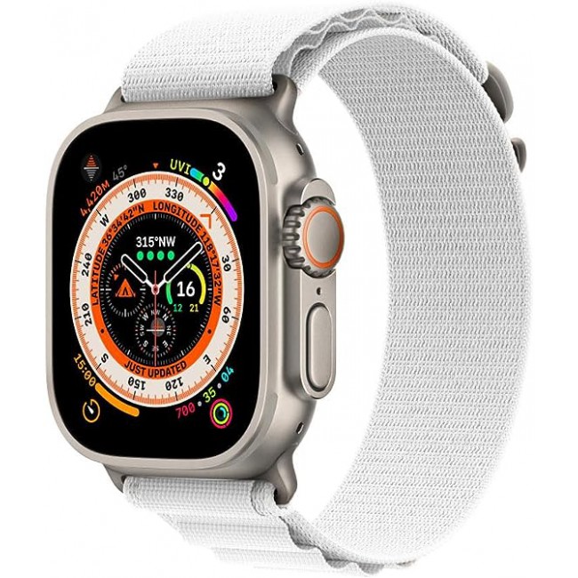 MARGOUN For Apple Watch Band 41mm 40mm 38mm Alpine Nylon Woven Sport Strap With Microfiber Cleaning Cloth Compatible For iWatch Series 8/7/SE/6/5/4/3/2/1 - A17