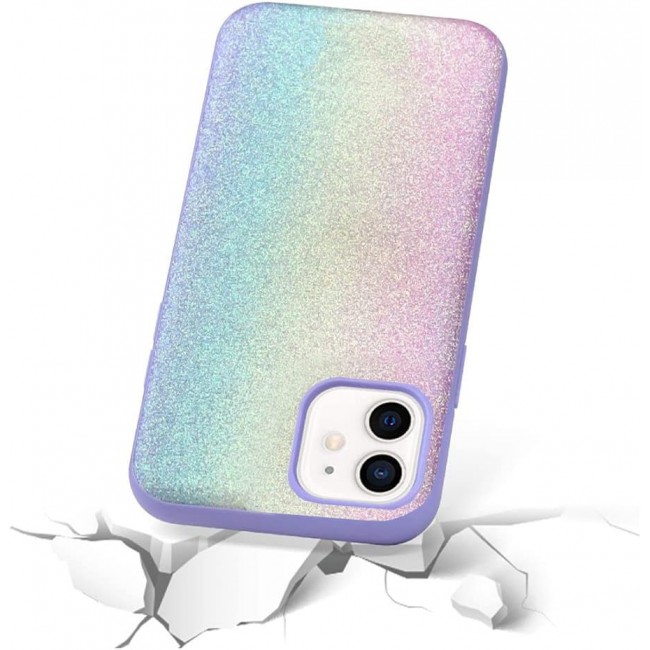 MARGOUN for iPhone 12 Case Glitter Shiny Case Girls Women Luxurious Leather Cover (iPhone 12, Multicolor)