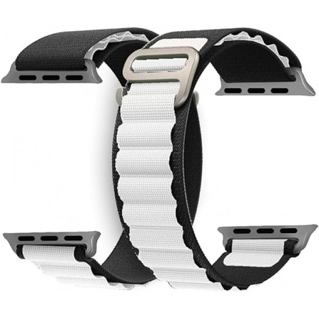MARGOUN 3 Pack For Apple Watch Band 41mm 40mm 38mm Nylon Band, Solo Loop Rugged Strap with G‑Hook for iWatch Series 8 7 6 5 4 3 2 1 SE - C03