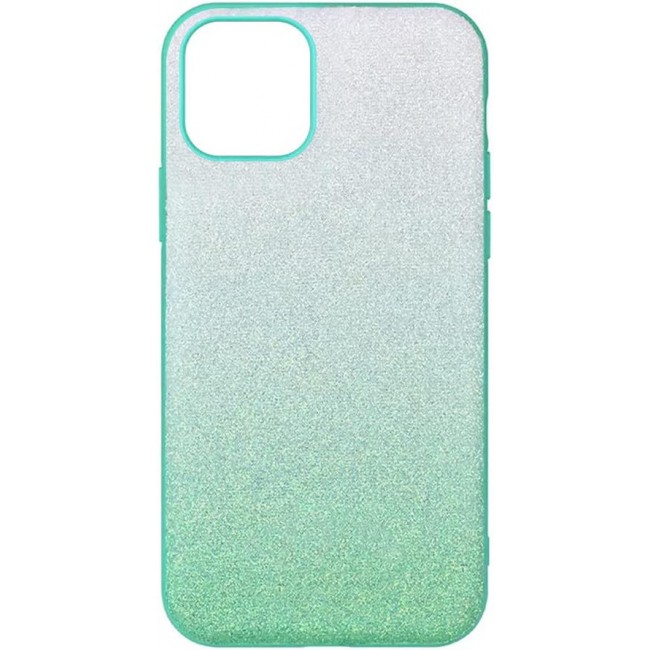 MARGOUN for iPhone 12 Case Glitter Shiny Case Girls Women Luxurious Leather Cover (iPhone 12, Green White)