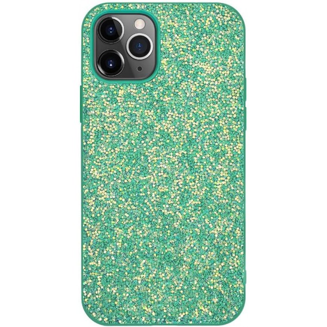 MARGOUN for iPhone 12 Pro Case Glitter Shiny Case Girls Women Luxurious Leather Cover (iPhone 12 Pro, Green)