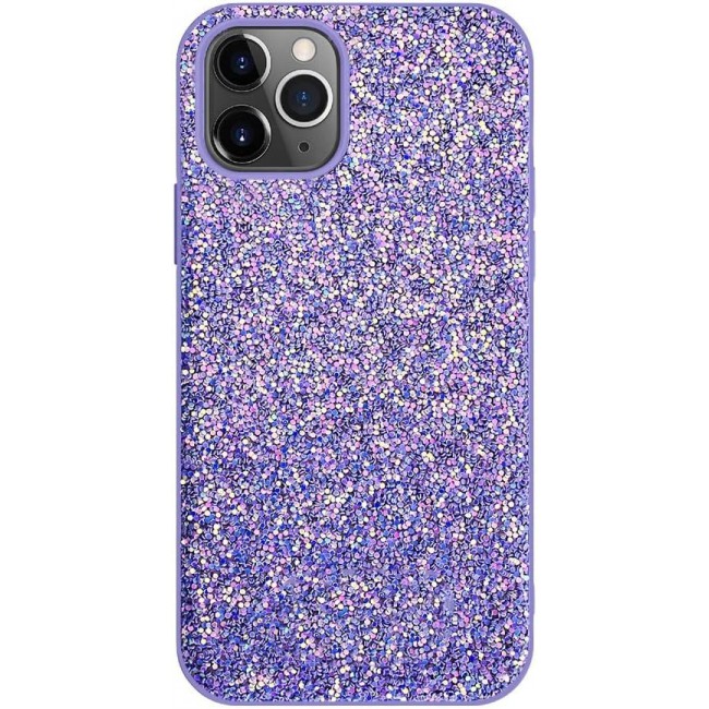 MARGOUN for iPhone 12 Pro Case Glitter Shiny Case Girls Women Luxurious Leather Cover (iPhone 12 Pro, Purple)